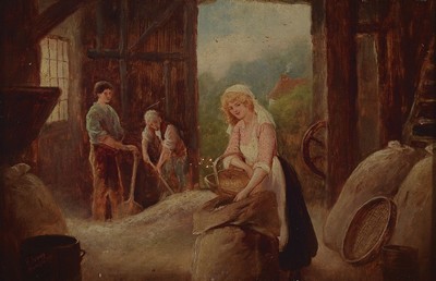 Karl Raupp, 1837 Darmstadt-1918 München, Studium am Städel in Frankfurt und an der Akademie München, wo er später auch als Professor tätig war, ...