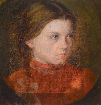 Anna Müller Werner zugeschrieben, Münchener Malerin, Anfang 20. Jh., Mitglied im Reichsverband Bildender Künstler 1927 - 1933, hier: Porträt ...