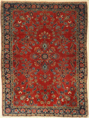 Us Re-Import Keschan antik, Persien, um 1900, Wolle auf Baumwolle, ca. 138 x 103 cm, EHZ: 3
