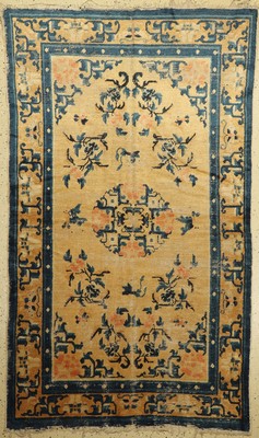 Ning Hsia antik, Westchina, frühes 19.Jhd.,Wolle auf Baumwolle, ca. 210 x 126 cm, selten,EHZ: 4-5