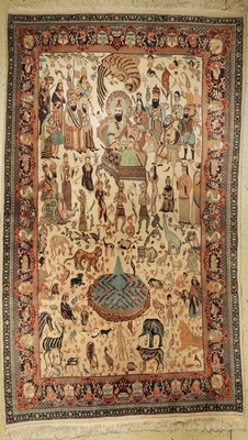 Lahor alt, Pakistan, ca. 50 Jahre, Wolle auf Baumwolle, ca. 263 x 154 cm, EHZ: 2 (König Salomon)