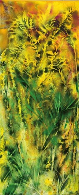 Marion Schmidt, geb. 1963 Eschwege, Spätsommer, Acryl/Lwd, links unten signiert, ca. 120x50cm