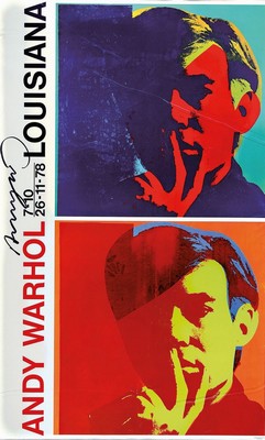 Andy Warhol, 1928 - 1987, Selbstporträt, Farboffset, handsigniert, Auflage nur 200 Exemplare, Museumsexemplar aus dem Jahre 1978, gekauft 1986 ...