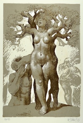 Willi Sitte, 1921 - 2013, Lithografie auf Bütten, num. 47/58 handsigniert, Abb. ca. 64 x 45 cm, unter Glas, Rahmen: 93.5 x 63 cm