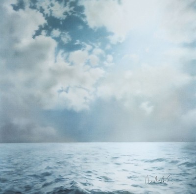 Gerhard Richter, geb. 1932, "Seestück", handsign., Hrsg. Achenbach Art Edition 1991, Farboffset auf dünnem Karton, der untere Schriftteil ...