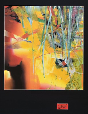 Gerhard Richter, geb. 1932, Farboffset auf Papier, handsigniert, "Panorama", aus 2012, nur wenige hand signierte Blätter, Hrsg. Centre ...