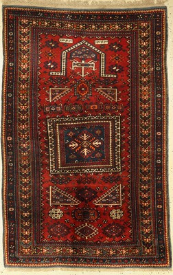 Kazak alt datiert, Kaukasus, um 1923, Wolleauf Wolle, ca. 170 x 110 cm, EHZ: 2-3