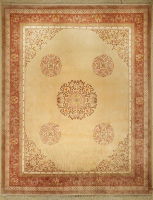 China Seide, ca. 40 Jahre, reine Naturseide, ca. 300 x 240 cm, EHZ: 3