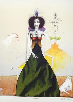 Paul Wunderlich, 1927-2010, Konvolut aus 2 Farblithographien, num. 78/80 und 483/900, beide sign., je ca. 66x50cm,