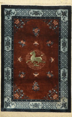China Seide, ca. 40 Jahre, reine Naturseide, ca. 185 x 124 cm, EHZ: 2