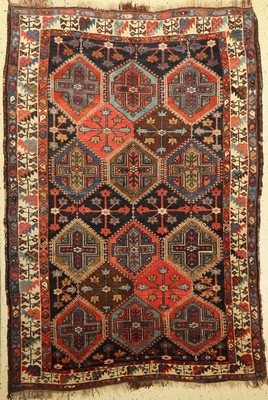 Afschar alt, Persien, um 1920, Wolle auf Wolle, ca. 206 x 144 cm, EHZ: 3-4