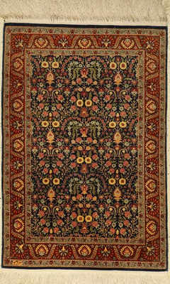 Hereke Seide fein Signiert, Türkei, ca. 50 Jahre, reine Naturseide, ca. 120 x 82 cm, ca. 1,0 Mio. Kn/qm, EHZ: 2