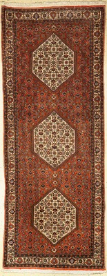 Bidjar fein, Persien, ca. 50 Jahre, Korkwolle, ca. 222 x 87 cm, EHZ: 2