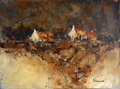 Bernd Klimmer, geb. 1941, lebt und arbeitet in Kaiserslautern, Akademiedozent, erfolgreicher Autor von Kunst-Büchern, Hier: "highland ...
