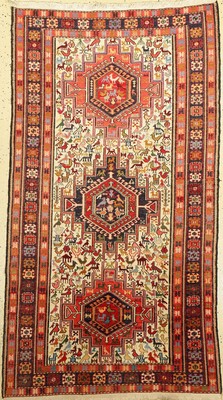 Seiden Sumakh, Persien, ca. 40 Jahre, Seidemit Baumwolle, ca. 197 x 113 cm, (fachkundig gereinigt), EHZ: 2