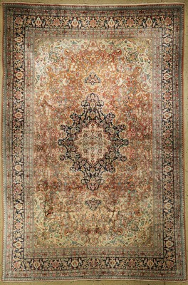 Hereke seide fein, China, ca. 40 Jahre, Korkwolle mit Seide, ca. 275 x 185 cm, gereinigt, EHZ: 2