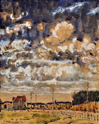 Hermann Hartmann-Drewitz, 1879 Berlin - 1966 Eutin, der Künstler war Mitglied der Berliner Sezession, ab 1918 auf Usedom-Wollin, nach dem Krieg ...