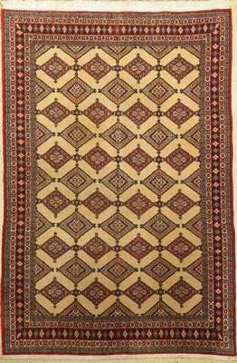 Ghom Kork, Persien, ca. 60 Jahre, Korkwolle, ca. 203 x 140 cm, EHZ: 2-3, (gereinigt)