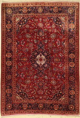 Keschan Seide fein, Persien, um 1930, reineNaturseide, ca. 150 x 106 cm, EHZ: 2-3