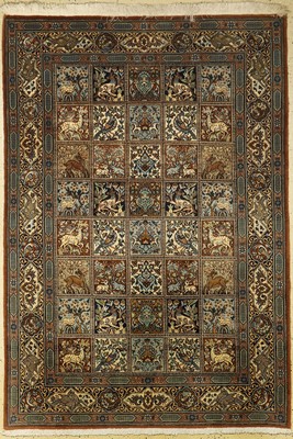 Ghom Kork, Persien, ca. 50 Jahre, Korkwolle, ca. 200 x 140 cm, EHZ: 2