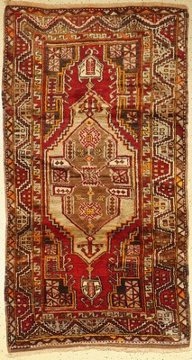 Karapinar Alt, Türkei, um 1930, Wolle auf Wolle, ca. 210 x 115 cm, (gereinigt), EHZ: 2-3