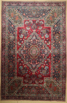 Großer Yazd alt, Persien, um 1930, Wolle auf Baumwolle, ca. 390 x 260 cm, EHZ: 3-4