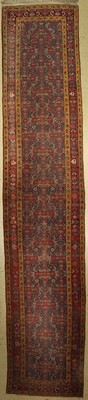 Kurdische Galerie antik, Persien, um 1900,Wolle auf Wolle, ca. 518 x 102 cm, seltenes Mass, EHZ: 4