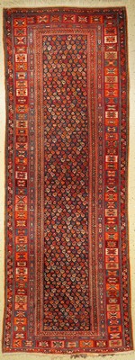 Feine Karabagh Galerie alt, Kaukasus, um 1930, Wolle auf Wolle, ca. 305 x 113 cm, EHZ: 2-3