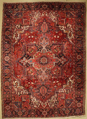 Heriz alt, Persien, um 1950, Wolle auf Baumwolle, ca. 355 x 258 cm, EHZ: 2-3