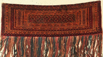 Feiner Tekke Jollar antik, Turkmenistan, um1890, Wolle auf Wolle, ca. 115 x 39 cm, EHZ: 2-3
