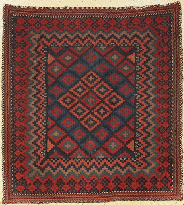 Bachriar Sofreh antik, Persien, um 1920, Wolle auf Wolle, ca. 124 x 116 cm, EHZ: 2-3