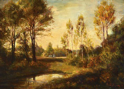 Maarten van Zijl, 1889-1968 Rotterdam, Waldlandschaft, Öl/Lwd, rechts unten signiert und dat. 45, ca. 33x45cm, R. ca. 47x59cm