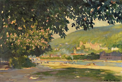 Arthur Julius Barth, 1878 Meissen-1926 Rehbrücke/Nuthetal, Studien als Porzellanmaler in Meissen, Landschaftsmaler in Dresden und in der ...