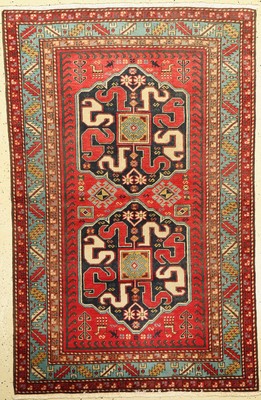 Chondzoresk Kazak alt, (Wolkenband), Südkaukasus, Karabagh Gebiet um 1960, Wolle auf Baumwolle, ca. 186 x 121 cm, EHZ: 3
