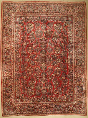 Us Re-Import Sarogh, Persien, um 1940, Wolle auf Baumwolle, ca. 420 x 314 cm, EHZ: 2