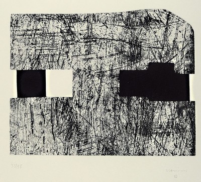 Eduardo Chillida, 1924-2002, "Munich", Radierung auf festem Büttenpapier, sign., monogrammiert, num. 33/98, WVZ Nr. Van der Koelen 94015, ...