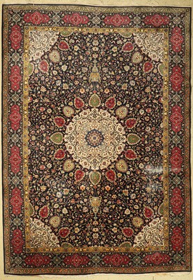 Täbriz Sheikh Safi Muster, Rumänien, ca. 50Jahre, Wolle auf Baumwolle, ca. 355 x 250 cm, EHZ: 4