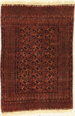 Herdteppich antik, Turkmenistan, um 1900, Wolle auf Wolle, ca. 112 x 77 cm, EHZ: 3