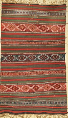 Armenische Kelim antik, um 1900, Wolle auf Wolle, ca. 250 x 147 cm, EHZ: 3