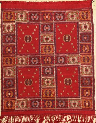 Cicim Kelim (Stickerei), Türkei, ca. 60 Jahre, Wolle auf Wolle, ca. 158 x 134 cm, EHZ:2