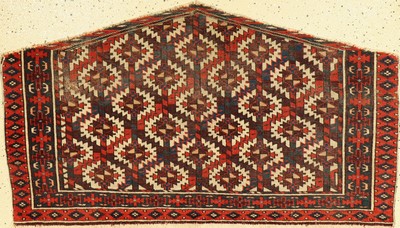 Asmalik antik, Turkmenistan, um 1850, Wolleauf Wolle, ca. 124 x 70 cm, (asym. Knoten ), EHZ: 4