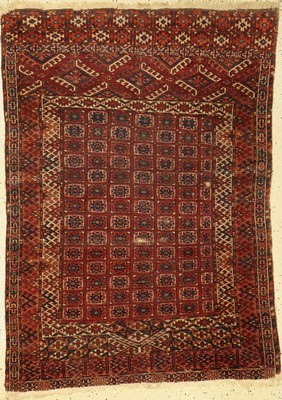 Kizilayak Engsi antik, Turkmenistan, 19.Jhd, Wolle auf Wolle, ca. 158 x 113 cm, EHZ: 4