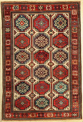 Moghan antik, Kaukasus, Ende 19.Jhd, Wolle auf Wolle, ca. 210 x 143 cm, EHZ: 3