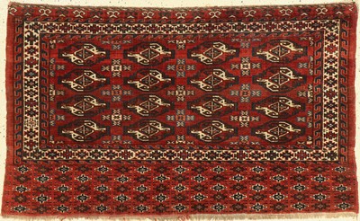Yomuth Djowal antik, Turkmenistan, 19.Jhd, Wolle auf Wolle, ca. 119 x 71 cm, EHZ: 3-4