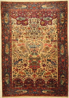 Keschan Dabir alt, Persien, um 1920/1930 Korkwolle, ca. 150 x 107 cm, EHZ: 3