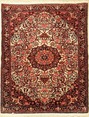 Rosenbidjar Kork, Persien, ca. 50 Jahre, Korkwolle, ca. 147 x 116 cm, EHZ: 2