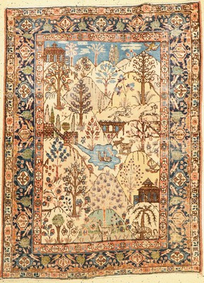 Täbriz alt, Persien, um 1930, Wolle auf Baumwolle, ca. 185 x 137 cm, EHZ: 4