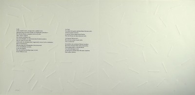 Günther Uecker, geb. 1930, Prägedruck, handsigniert, Auflage 60, hier eines von fünf Künstlerexemplaren, aus dem Jahre 1974, Verleger Galerie ...