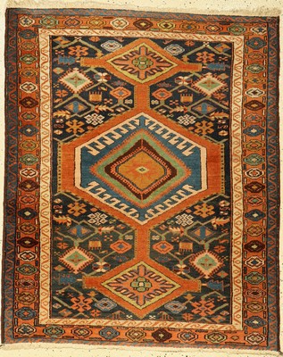 Garadjeh alt, Persien, um 1940, Wolle auf Baumwolle, ca. 132 x 107 cm, EHZ: 2-3