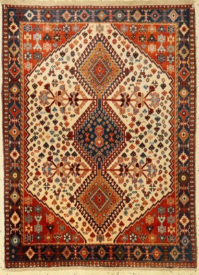 Yalameh alt, Persien, ca. 50 Jahre, Wolle auf Wolle, ca. 137 x 103 cm, EHZ: 2